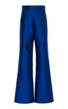 Leal Daccarett Borojo Elongated Satin Wide-leg Pants