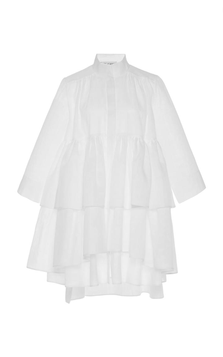 Dice Kayek Tiered Button Down Shirt