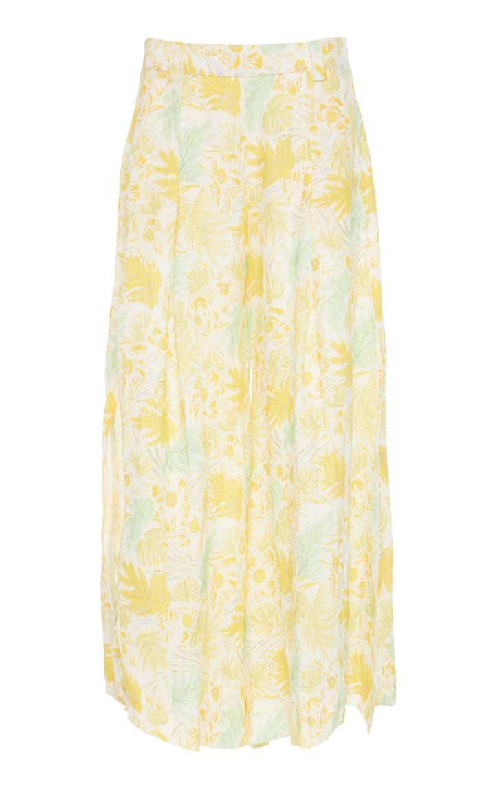 Cult Gaia Maia Lemonade Wide Crop Pant