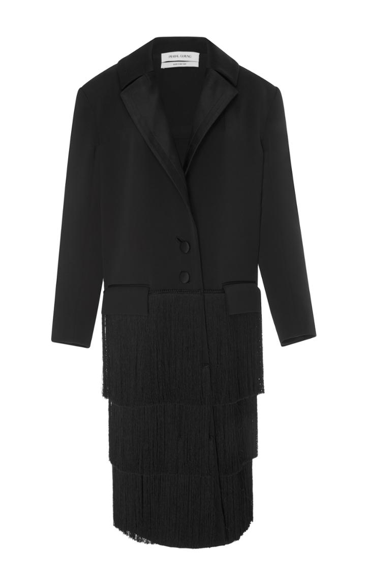 Prabal Gurung Tailored Coat With Fringe