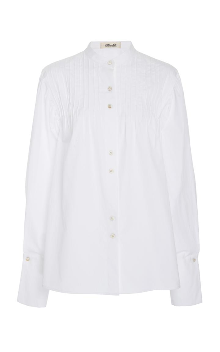 Diane Von Furstenberg Pin Tuck Shirt