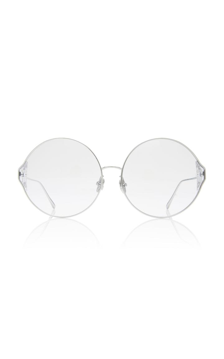 Moda Operandi Linda Farrow Oversized Round-frame Metal Sunglasses
