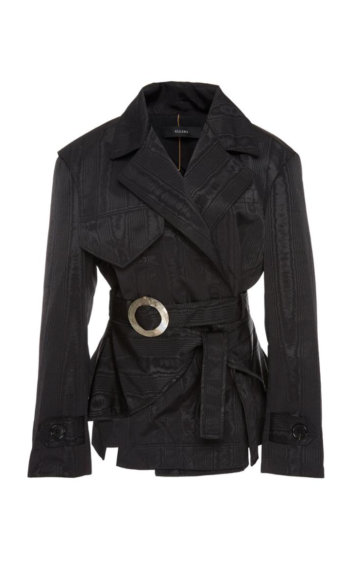 Ellery Permanent Residency Faille Trench Jacket