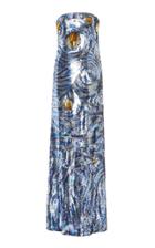 Moda Operandi Oscar De La Renta Strapless Sequin Silk Gown