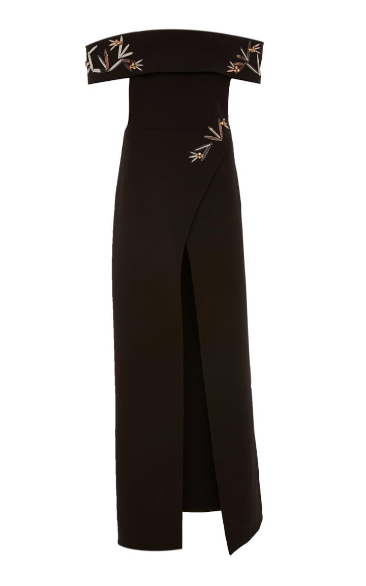 Safiyaa M'o Exclusive: Off The Shoulder Embellished Top