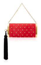 Bienen Davis M'o Exclusive Mori Rose Suede Swarovski Bag