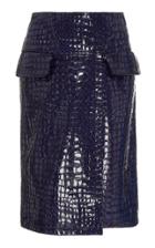 Moda Operandi Sies Marjan Juma Croc-effect Patent Leather Skirt Size: 0