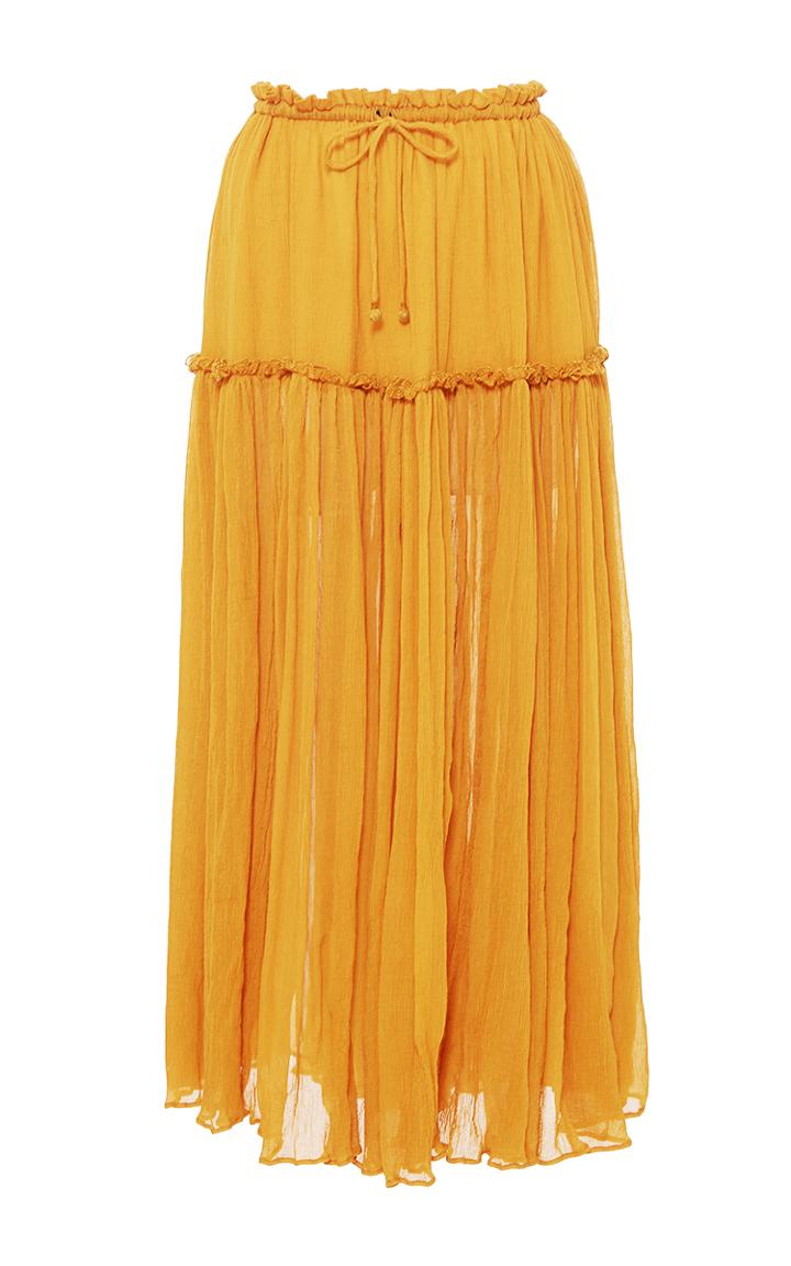 Apiece Apart Dulce Accordion Midi Skirt