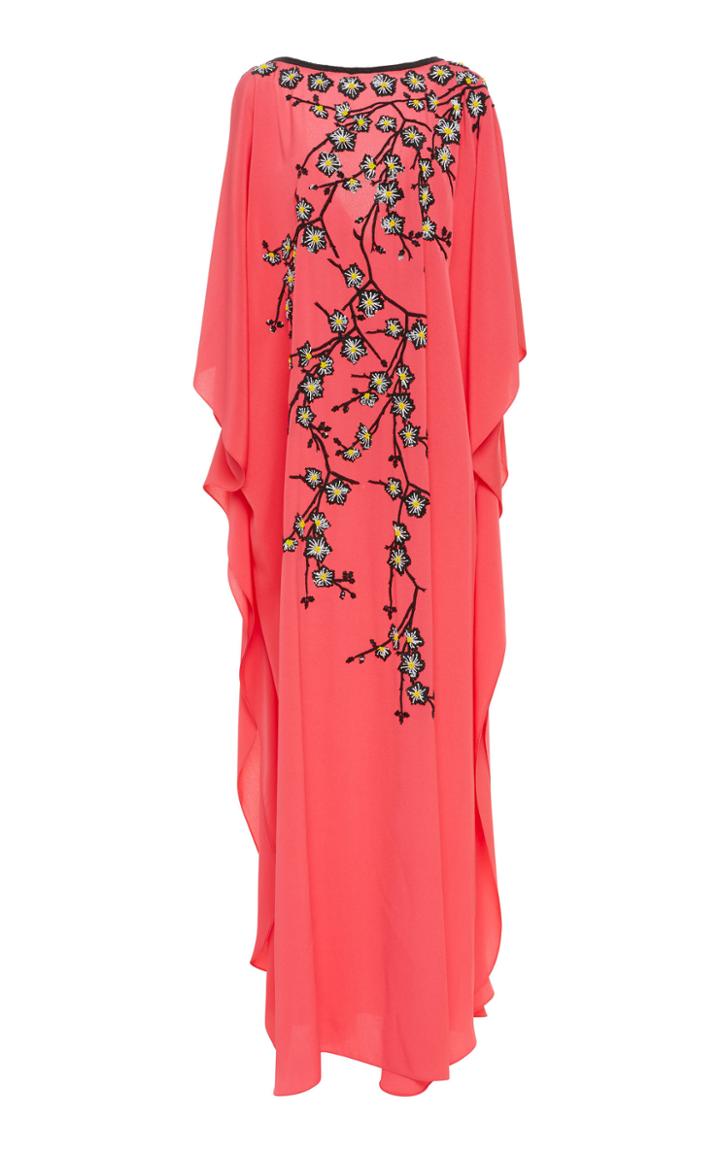 Joanna Mastroianni Embroidered Cherry Blossom Caftan