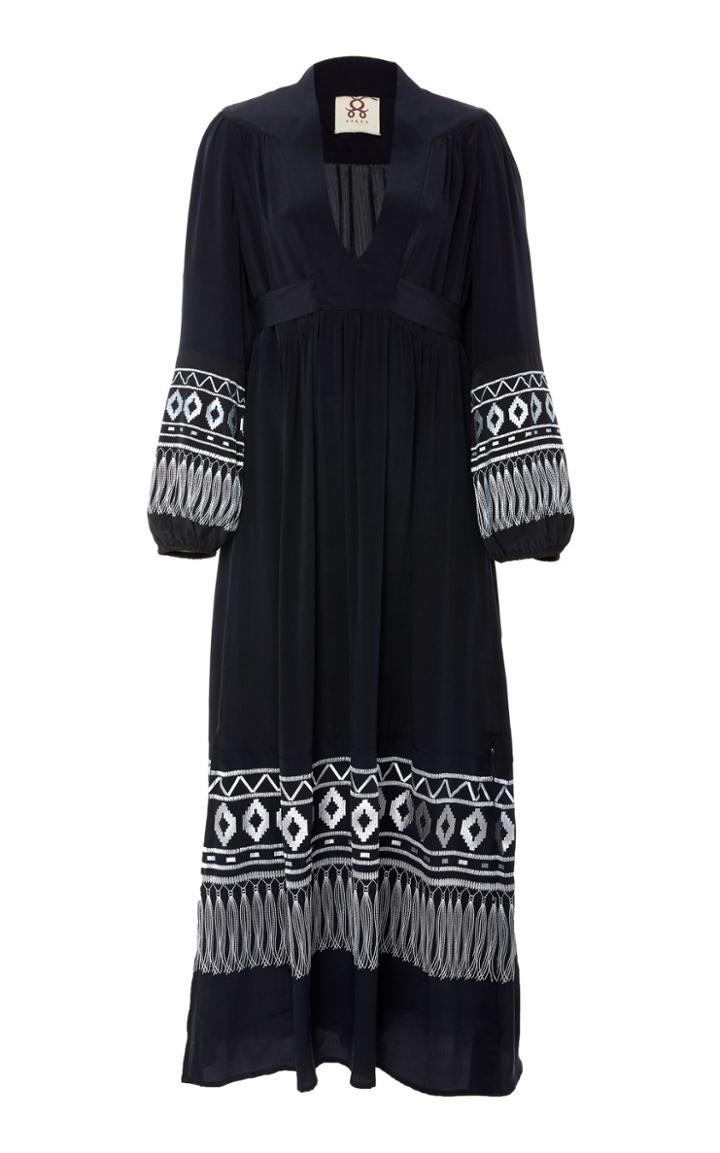Figue Starlight Printed Silk Maxi Dress