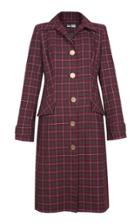 Dalood Plaid Wool Coat