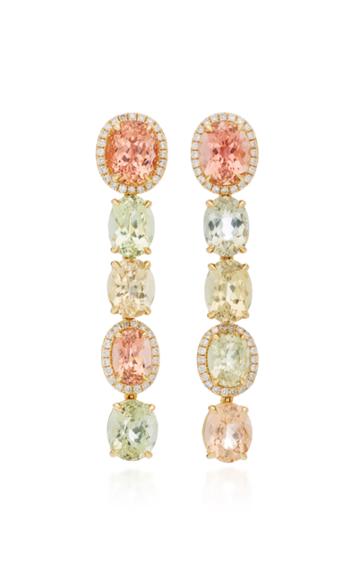 Katherine Jetter One-of-a-kind Pastel Tourmaline Drop Earrings