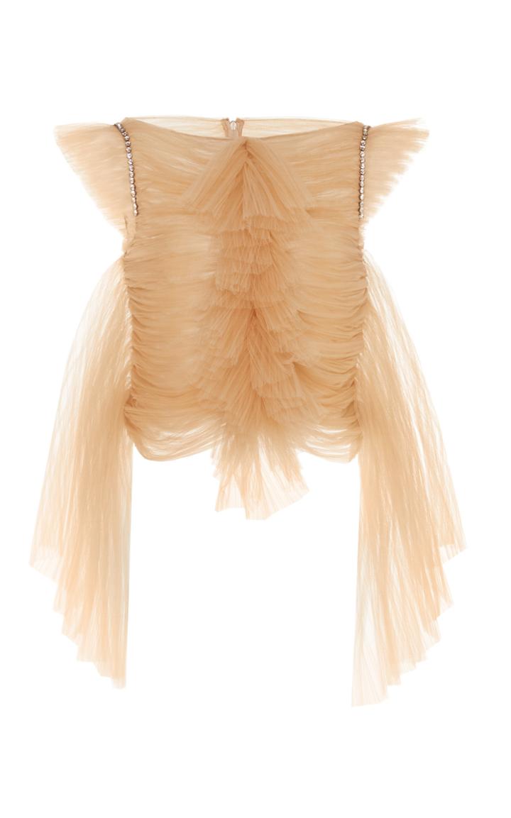 Moda Operandi Khaite Dionne Ruched Organza Top Size: 4