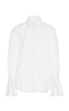 Frame Denim White Paneled Cotton Shirt
