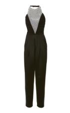 Balmain Crystal Bib Jumpsuit