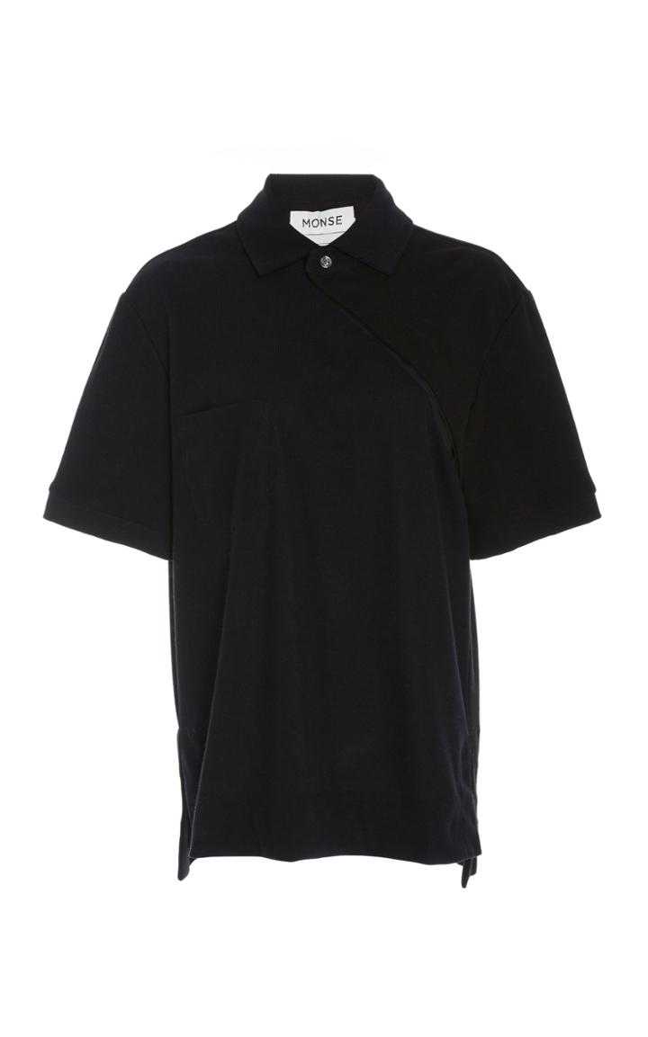 Monse Two-tone Twisted Polo