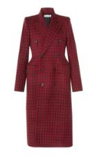 Balenciaga Houndstooth Double-breasted Wool Coat