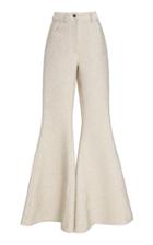 Rosie Assoulin Metallic Stretch Flared Pants