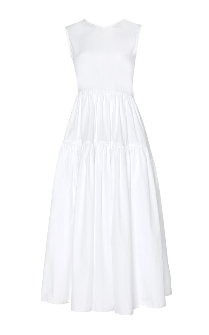 Cecilie Bahnsen Ruth Sleeveless Cotton-poplin Dress
