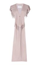 Giambattista Valli Long Fringe V-neck Vest