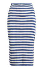 Ralph Lauren Silk Striped Pencil Skirt