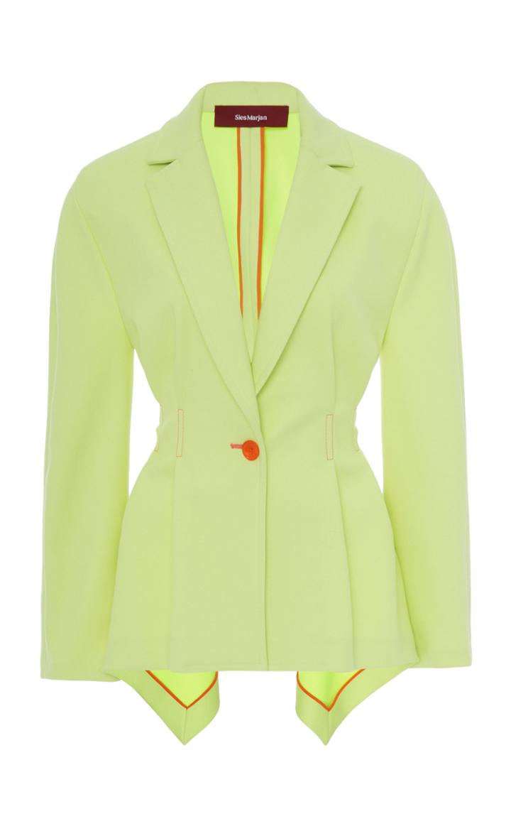 Sies Marjan Haru Collared Asymmetrical Twill Jacket