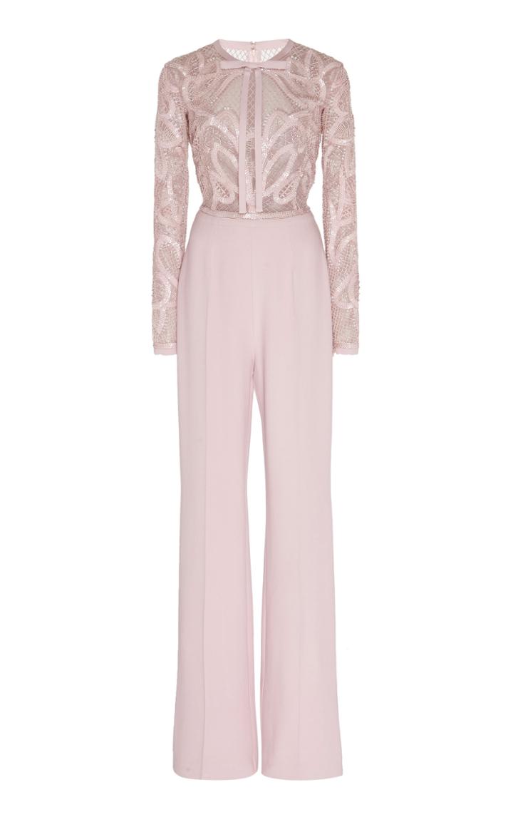 Zuhair Murad Pamplona Embellished Lace-cady Jumpsuit