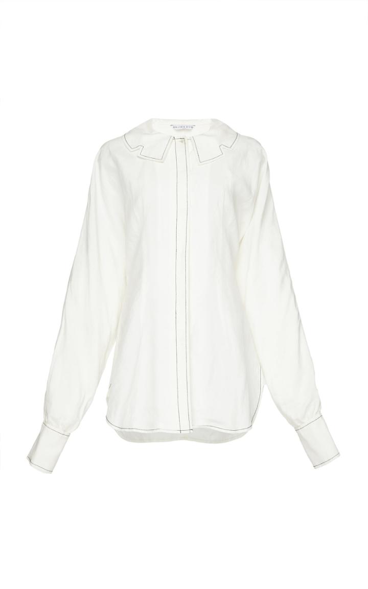 Rejina Pyo Carly Cut Out Collar Blouse