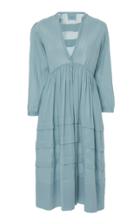 Loup Charmant Scallop Nova Cotton Midi Dress
