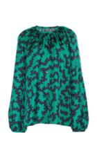 Martin Grant Printed Balloon Sleeve Blouse