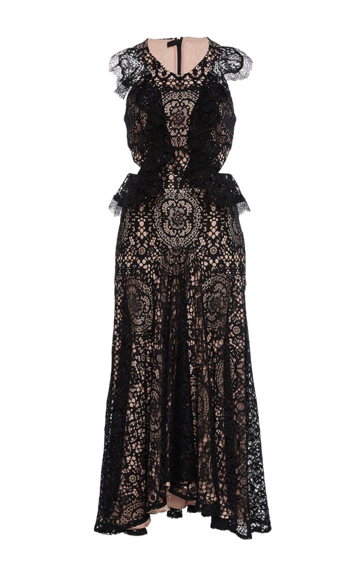 Alexis Aldridge Ruffled Lace Dress