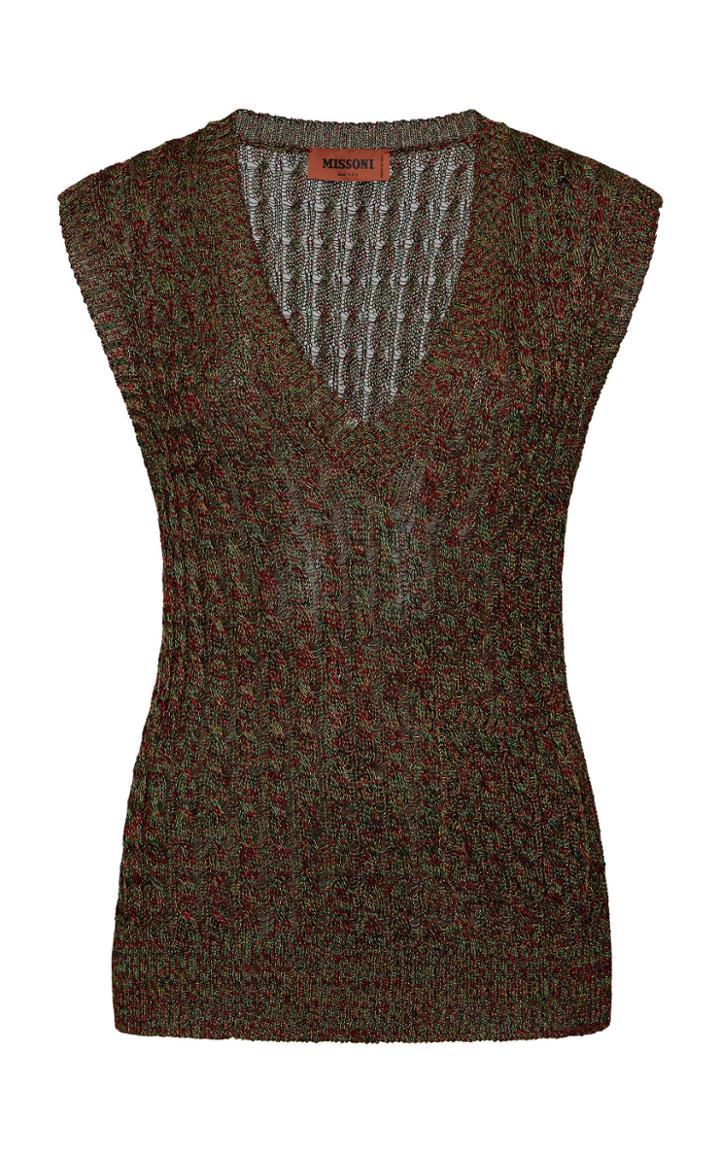 Moda Operandi Missoni Textured Sleeveless Sweater Vest Size: 38