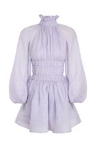 Moda Operandi Zimmermann Luminous Linen-silk Mini Dress