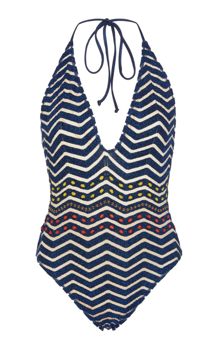 Missoni Mare Chevron Crochet-knit Swimsuit