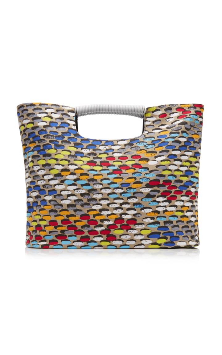 Simon Miller Birch Medium Printed Cotton-canvas Tote