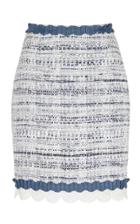 Zuhair Murad Asturias Tweed Pencil Skirt