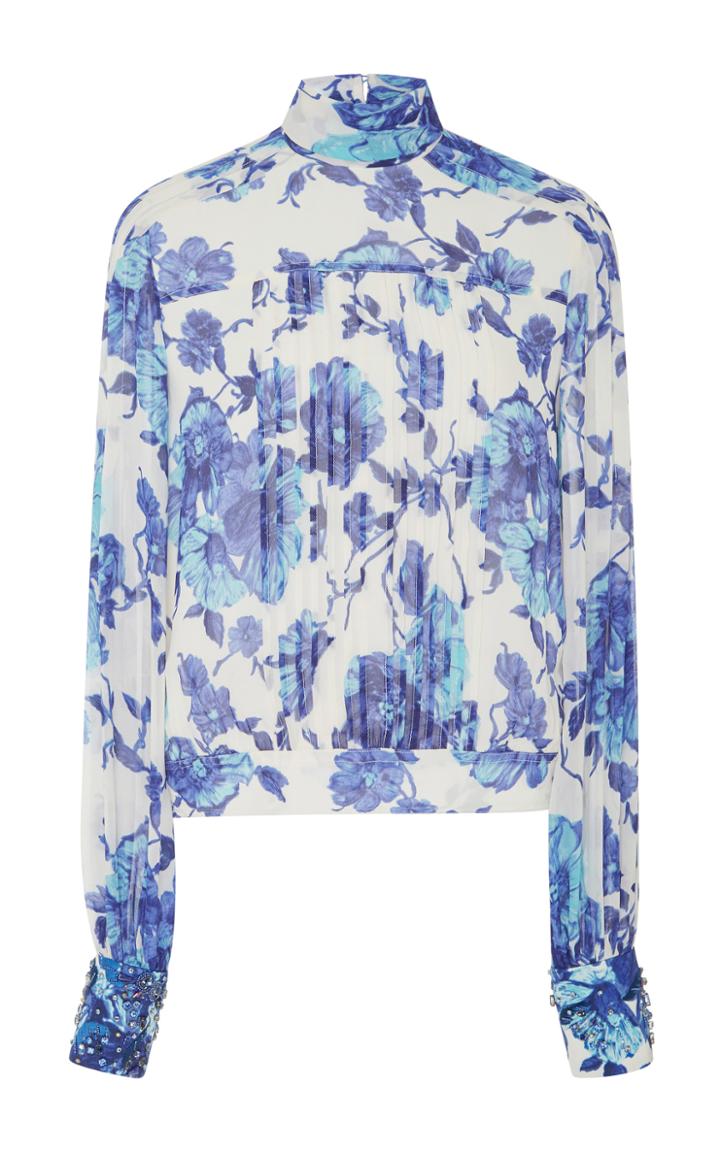 Tory Burch Lili Silk Georgette Blouse