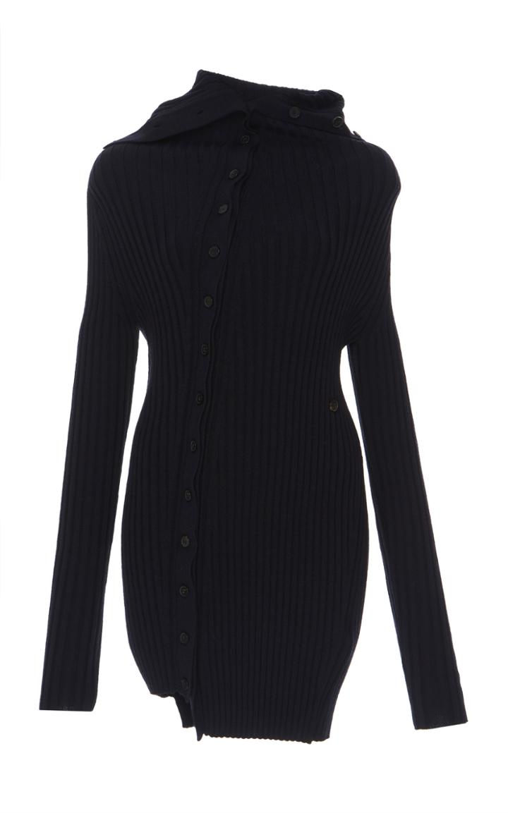 Jil Sander Long Asymmetric Knit Cardigan