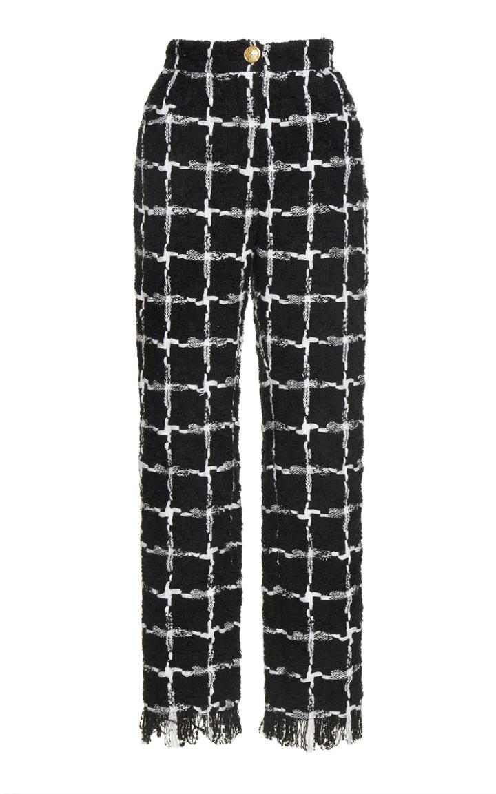 Balmain Tiled Straight Leg Trousers