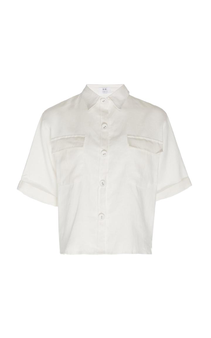 Sir The Label Alena Linen Button Down Shirt