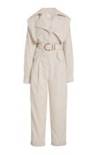 Moda Operandi Acler Hanbury Belted Cotton-blend Jumpsuit