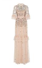 Needle & Thread Dusk Floral Embroidered Gown
