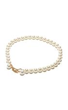 Lele Sadoughi 14k Gold-plated Brass And Pearl Belt
