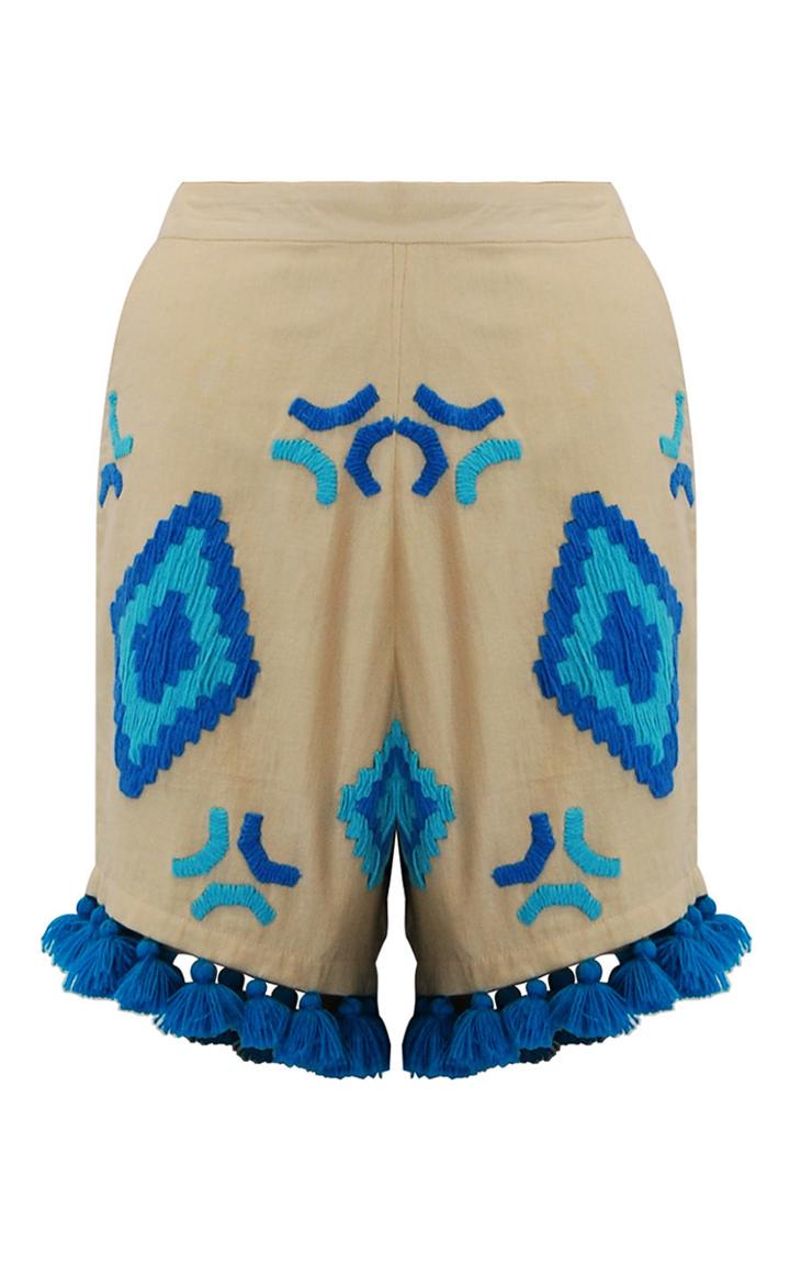 Mochi Bannu Embroidered Shorts