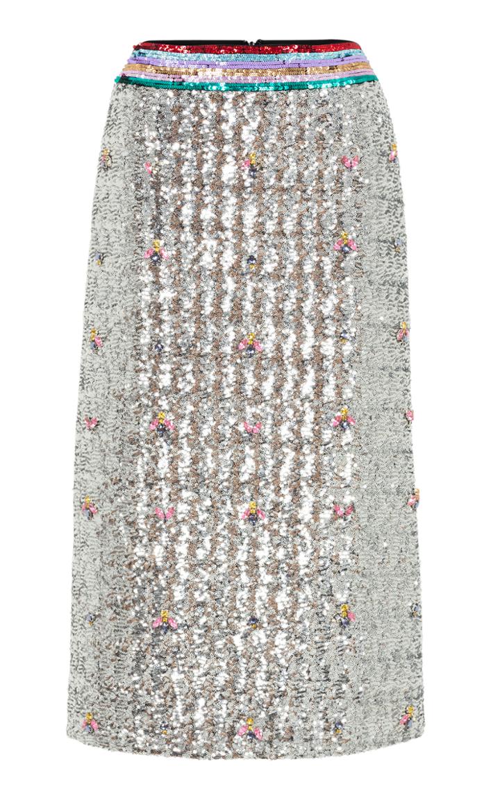 Mary Katrantzou Sigma Sequin Midi Skirt