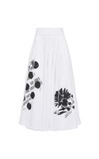 Moda Operandi Prada Printed Pleated A-line Skirt