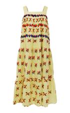 Mochi Remi Embroidered Midi Dress