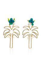 Mercedes Salazar Palma Dorada Earrings