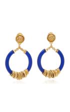 Gas Bijoux Mariza 24k Gold-plated Brass And Acetate Earrings