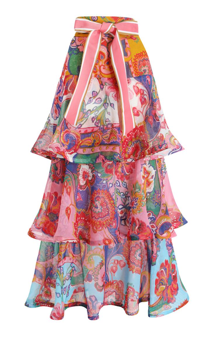 Moda Operandi Zimmermann The Lovestruck Flounce Maxi Skirt